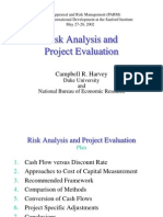 Risk Analysis and Project Evaluation: Campbell R. Harvey