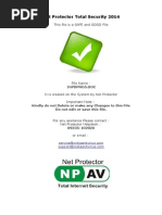 Net Protector Total Security 2014: This File Is A SAFE and GOOD File