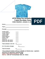 CFYN Hang Ten T-Shirt Pre Order Form (2010)