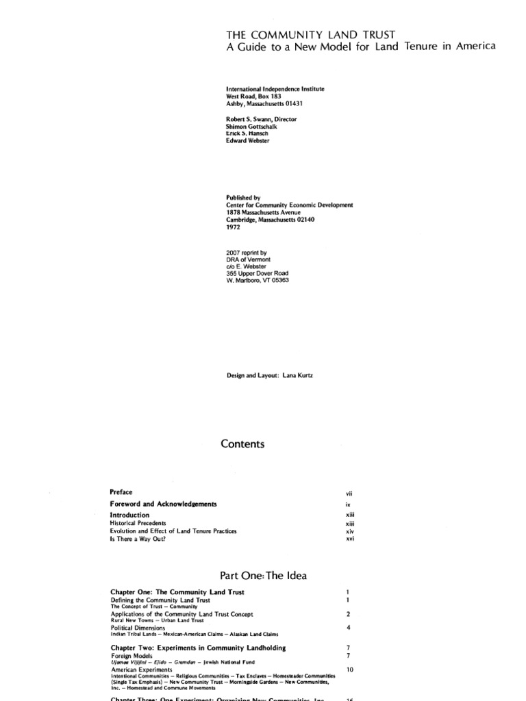 The Community Land Trust PDF