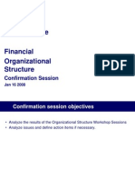 Design Phase Financial and Organizational Structure Confirmation