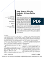 Some Aspects of Erosion Prediction of Steam Turbine Blading: J. A. Krzyzanowsk