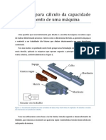 Método para Cálculo Da Capacidade de Curvamento de Uma Máquina