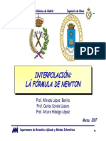 I3 Interpolacion Newton Ocw
