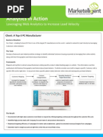 Analytics in Action - How Marketelligent Helped A B2B Retailer Increase Its Lead Velocity