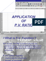 PV Ratio in Excel