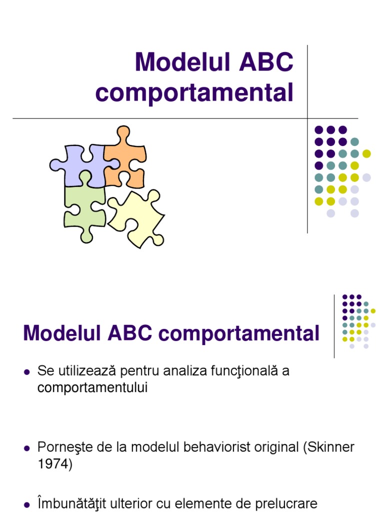 Modelul ABC Comportamental | PDF