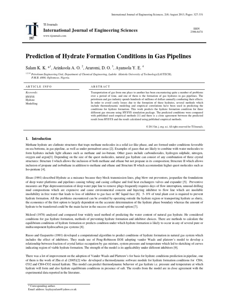 Gas Hydrate | PDF