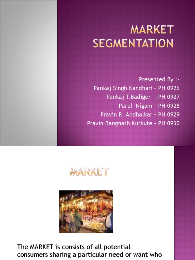 Market Segmentation | PDF | Market Segmentation | Marketing