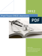 Past Years OSCE Answers- 2012