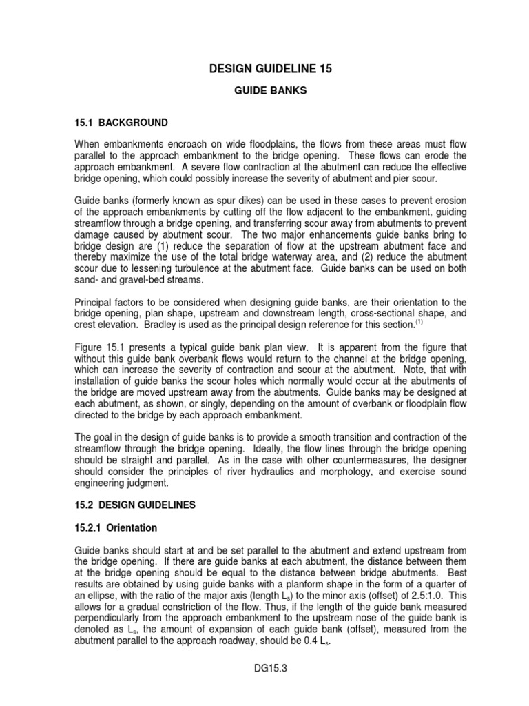 Guide Banks Design Guidelines | PDF | Levee | Earth Sciences