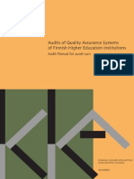 Audits of Quality Assurance Systems of Finnish Higher Education Institutions
