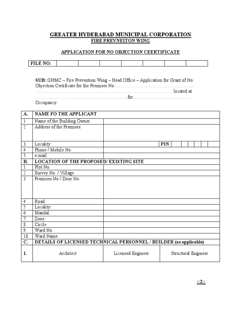 No Objection Certificate | PDF | Guarantee | Basement