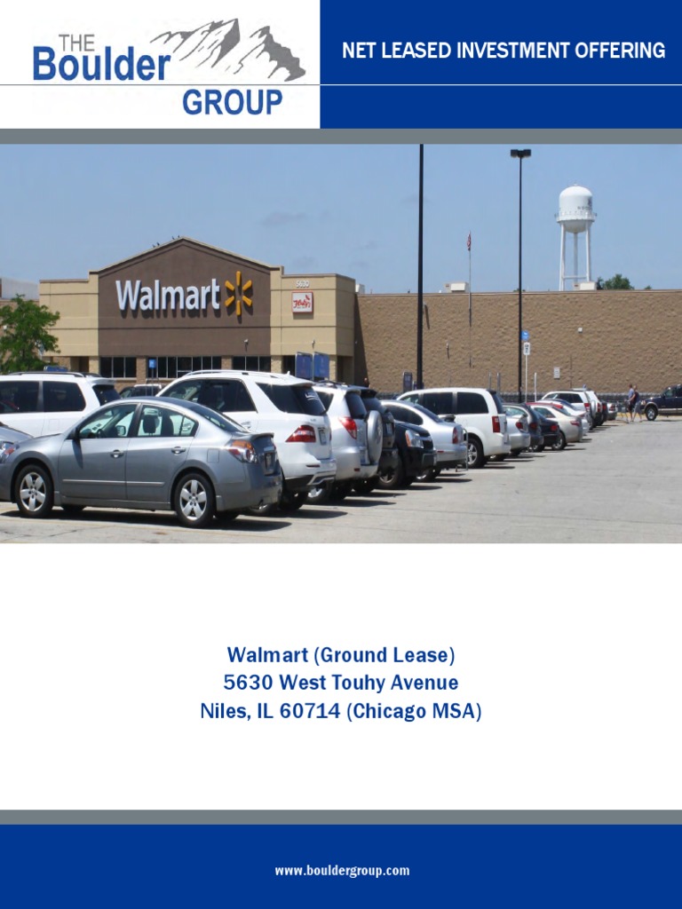 Net Lease Walmart Ground Lease For Sale PDF Walmart Lease