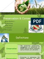 Conservation & Preservation Group Project