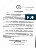 Adresa Restituirea Cererii de Deschidere de Credite Bugetare Pt Plata Dr de Echipament