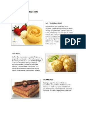 Postres de Convento | PDF | Postres | Alimentos