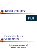 Geocentrism and Geocentricity
