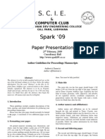 Paper Presentation Proceeding Manuscript Format