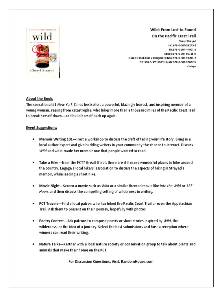 WILD Programming One Sheet 2014 | PDF