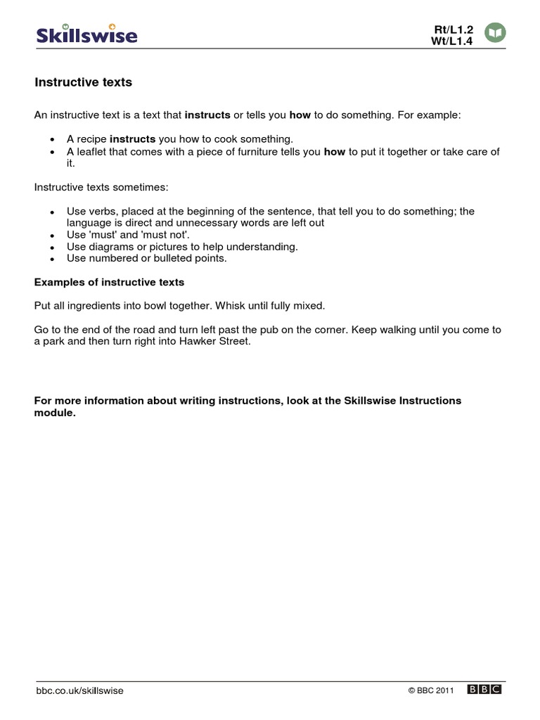 Instructive Text | PDF