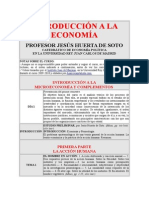 01 Lecciones de Economía Con El Profesor Huerta de Soto. Programa