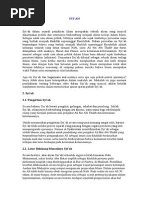 Aliran Syiah Pdf