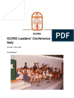 ICCRO Leaders' Conference 1984