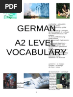 German Vocabulary List