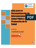 Guia Para La Sistematizacion de Intervenciones en Salud Publica y Promocion de La Salud