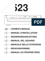 523 CD Changer - Seven Language Manual