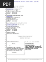 MSFT Temporary Restraining Order