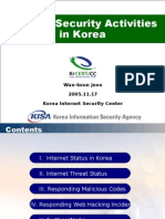 Internet Security Activities in Korea