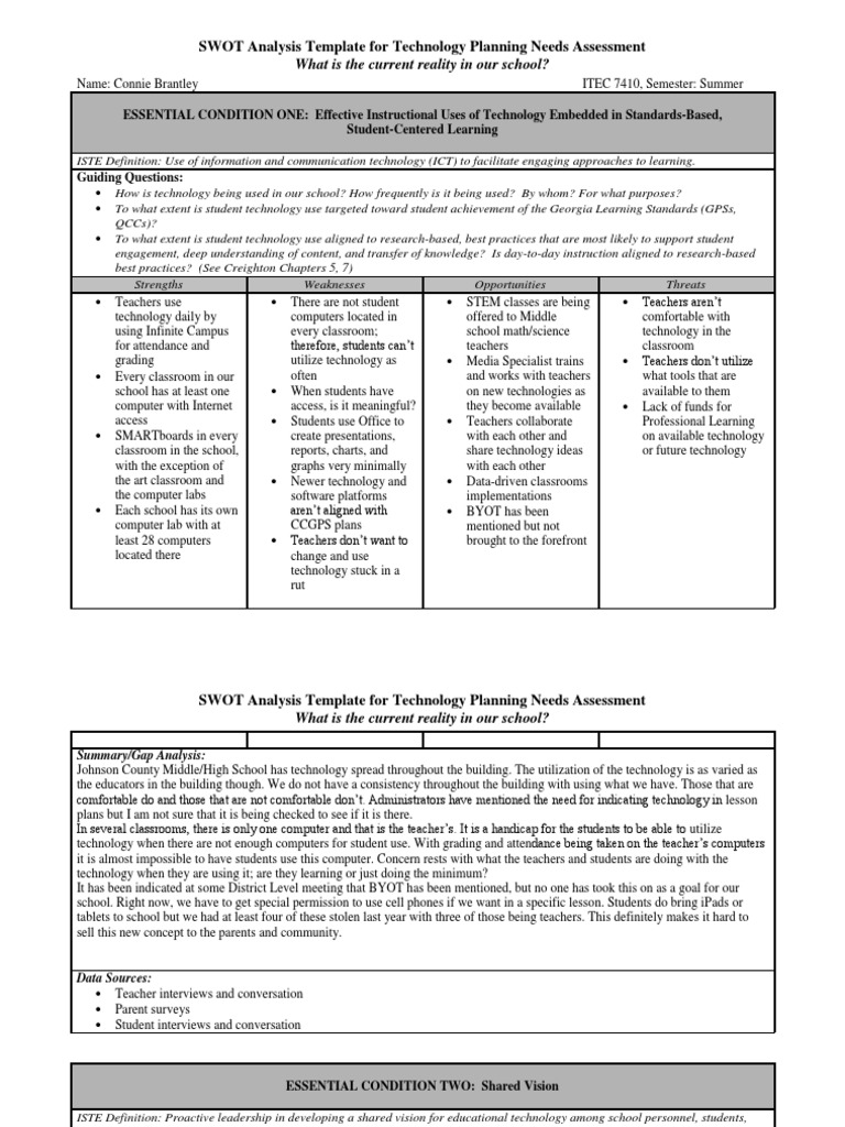 45 Swot Analysis Template Word Excel Pdf Ppt Free
