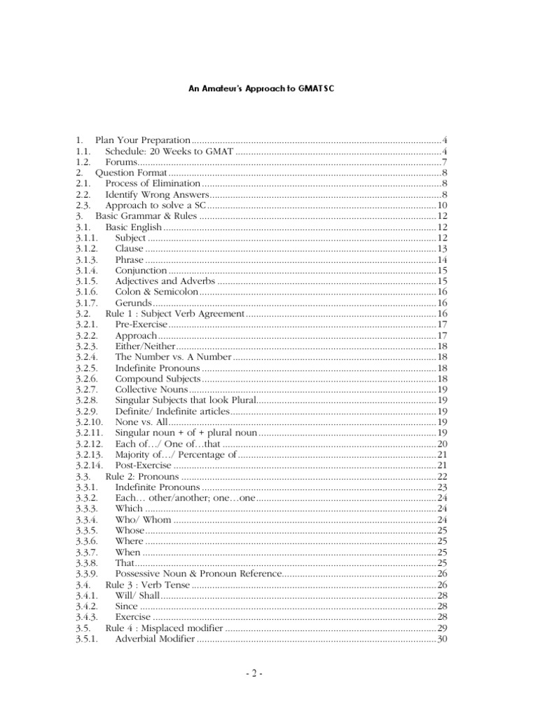An Amateur S Approach To Gmat Sc