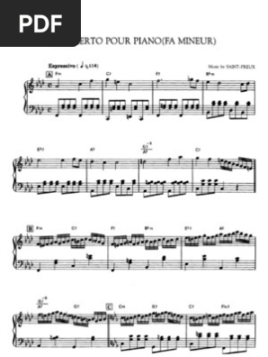 Saint Preux Concerto Pour Piano
