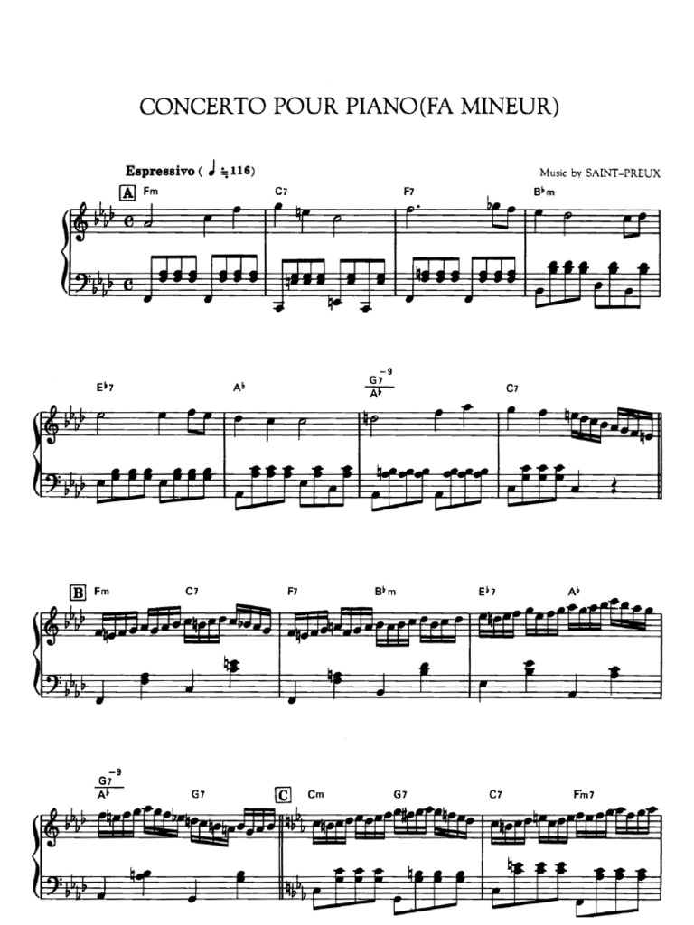 Saint Preux Concerto Pour Piano