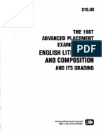 1987 AP English Literature Exam