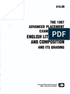 2004 ap english literature free response sample essays
