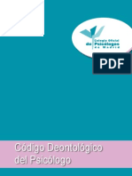 Código Deontológico Del Psicólogo.