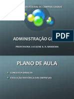 Administraçao Geral Aula