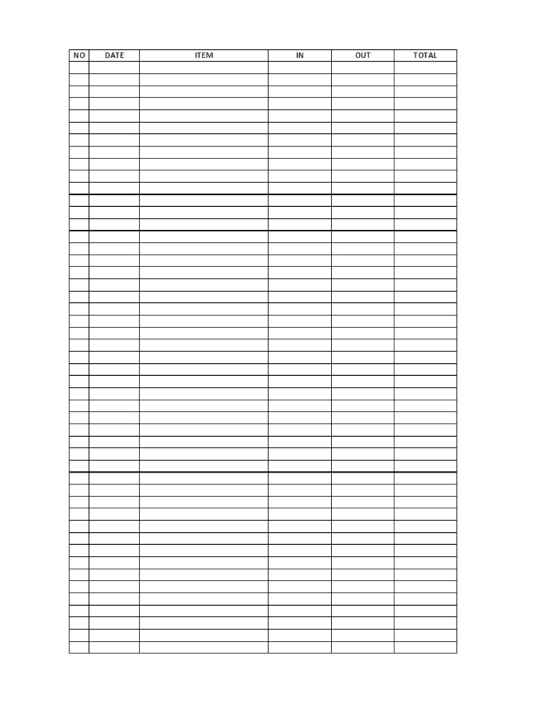Item in Out | PDF