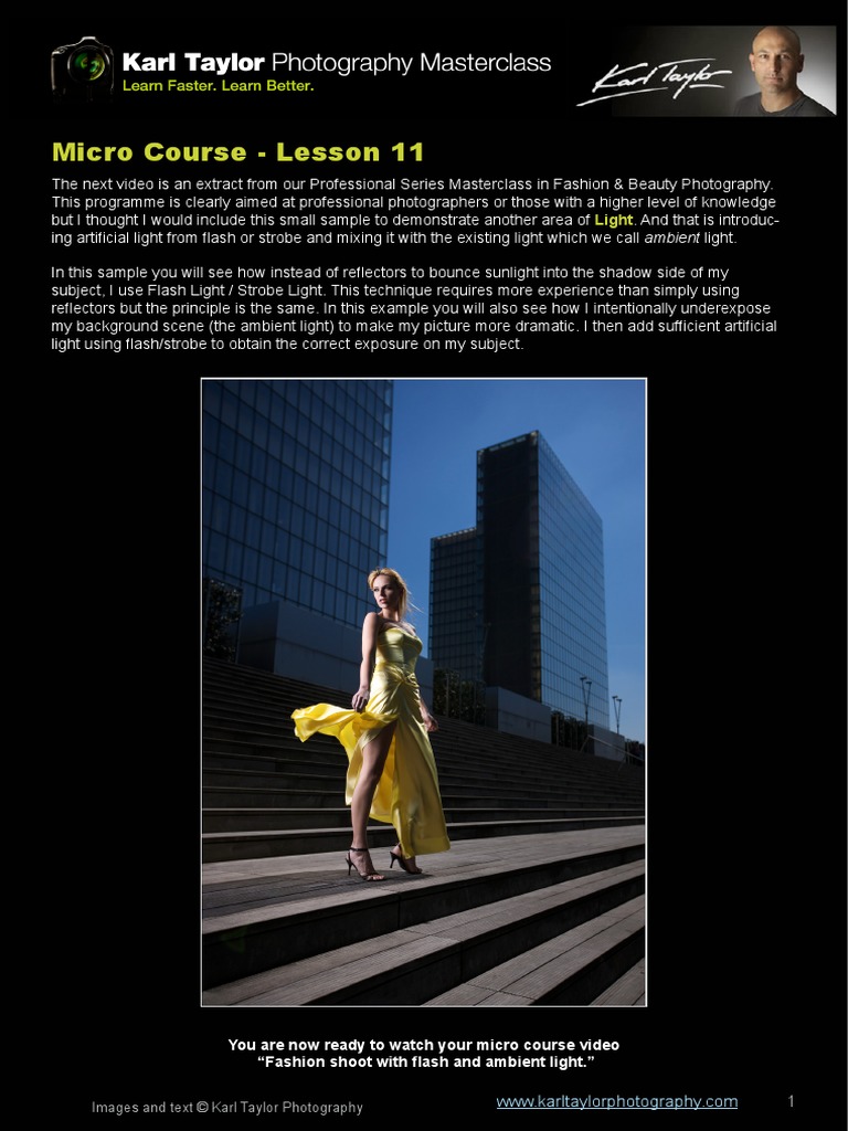 Micro Course - Lesson 11: Light | PDF | Career & Growth | Technology ...