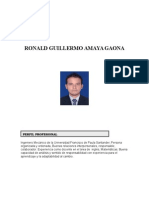 Hoja de Vida Ingeniero Ronald Amaya Gaona