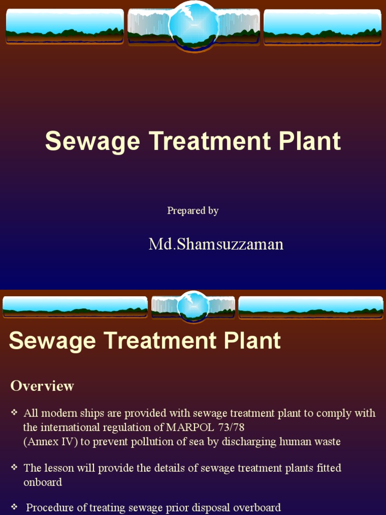 Sewage Treatment Plants on Ships | PDF | Sewage | Sewage Treatment