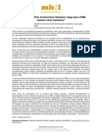 MHOL - Nuevo Plan de Derechos Humanos Niega Que LTGBI Seamos Seres Humanos PDF