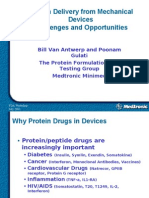 Protein Delivery From Mechanical Devices Challenges and Opportunities