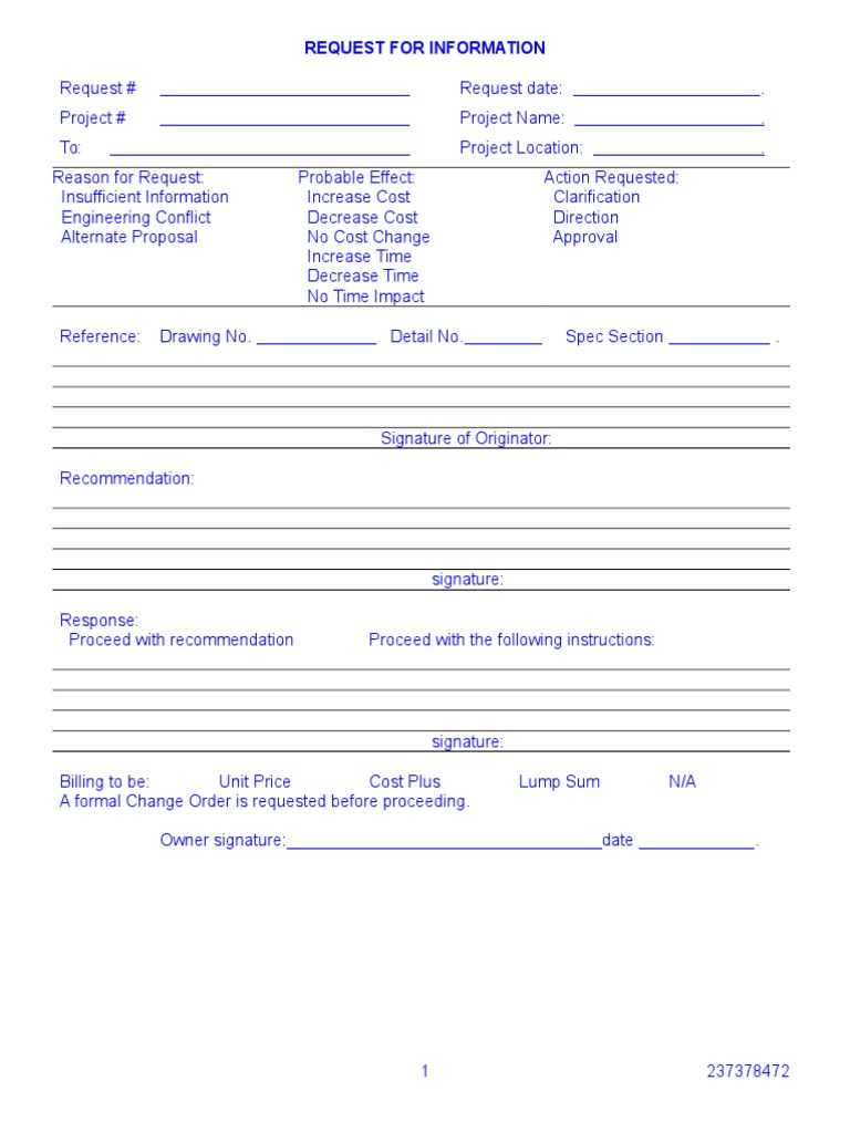 Rfi | PDF | Supply Chain Management | Business