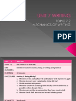 Unit 7 WRITING Topic 7.2