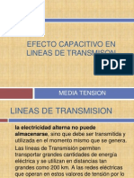 Efecto Capacitivo en Lineas de Transmison